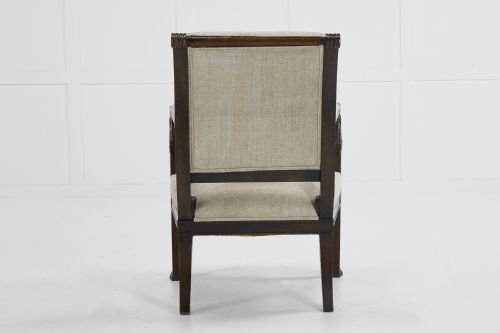 EARLY 19TH CENTURY BEECH CARVED ARMCHAIR - ADDITIONAL PHOTO 3