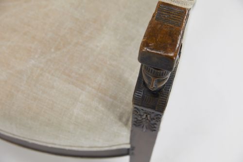 EARLY 19TH CENTURY BEECH CARVED ARMCHAIR - ADDITIONAL PHOTO 8