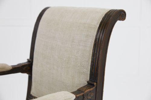 EARLY 19TH CENTURY BEECH CARVED ARMCHAIR - ADDITIONAL PHOTO 9