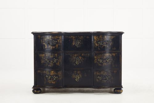 18th century ebonsied oak commode - CATEGORY: ANTIQUE CHEST OF DRAWERS - DATED 18TH CENTURY