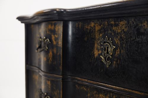 18TH CENTURY EBONSIED OAK COMMODE - ADDITIONAL PHOTO 2