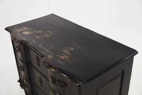 18TH CENTURY EBONSIED OAK COMMODE - ADDITIONAL PHOTO 4