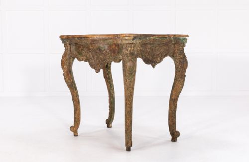 18TH CENTURY SPANISH CARVED PINE CONSOLE TABLE - ADDITIONAL PHOTO 2