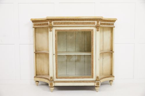 PAIR OF 1930'S FRENCH PAINTED AND GILDED SIDE CABINETS - ADDITIONAL PHOTO 1