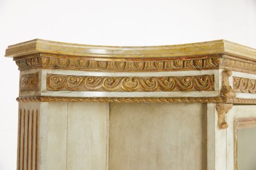 PAIR OF 1930'S FRENCH PAINTED AND GILDED SIDE CABINETS - ADDITIONAL PHOTO 2