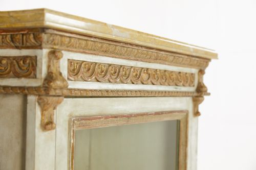 PAIR OF 1930'S FRENCH PAINTED AND GILDED SIDE CABINETS - ADDITIONAL PHOTO 5