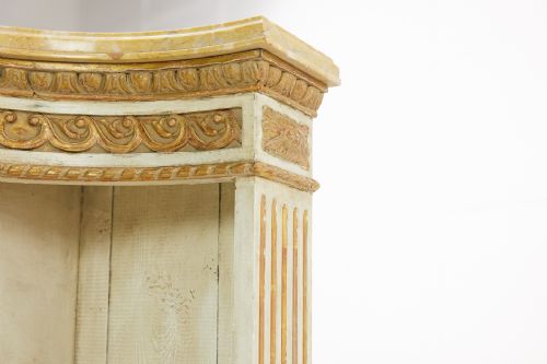 PAIR OF 1930'S FRENCH PAINTED AND GILDED SIDE CABINETS - ADDITIONAL PHOTO 7