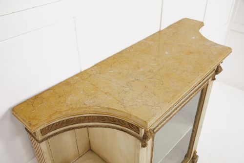 PAIR OF 1930'S FRENCH PAINTED AND GILDED SIDE CABINETS - ADDITIONAL PHOTO 9
