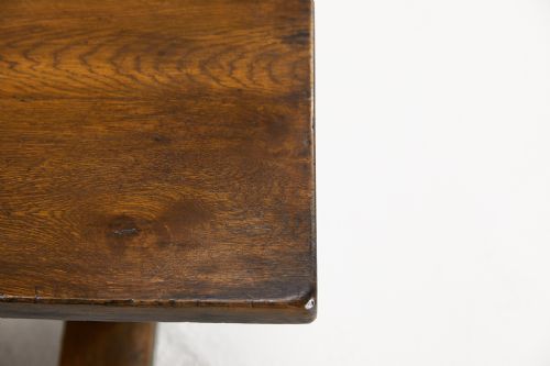 LARGE 1930S OAK REFECTORY DINING TABLE - ADDITIONAL PHOTO 3