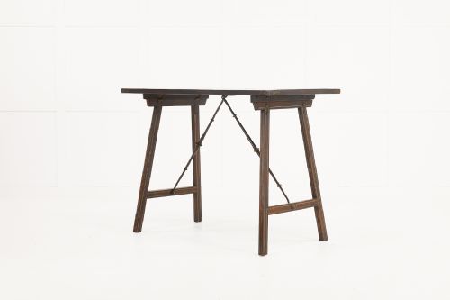 18th century spanish rosewood trestle table - CATEGORY: ANTIQUE TABLES - DATED 18TH CENTURY