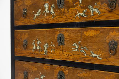 18TH CENTURY ITALIAN INLAID AND MARQUETRY CABINET - ADDITIONAL PHOTO 3