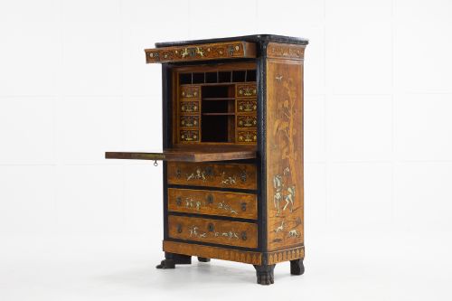 18TH CENTURY ITALIAN INLAID AND MARQUETRY CABINET - ADDITIONAL PHOTO 4
