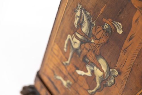 18TH CENTURY ITALIAN INLAID AND MARQUETRY CABINET - ADDITIONAL PHOTO 8
