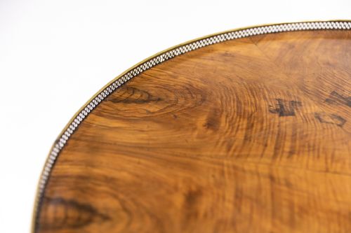 EARLY 19TH CENTURY FRENCH WALNUT GUERIDON - ADDITIONAL PHOTO 3