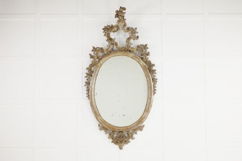LARGE 18TH CENTURY ITALIAN SILVER GILT MIRROR - ADDITIONAL PHOTO 1