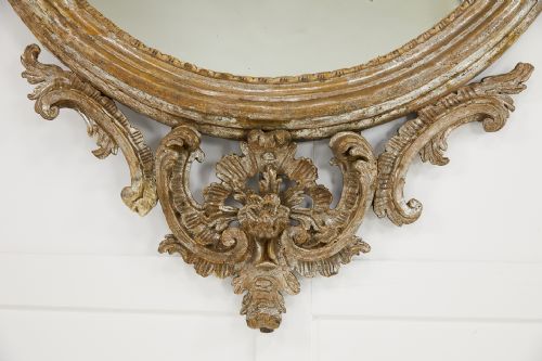 LARGE 18TH CENTURY ITALIAN SILVER GILT MIRROR - ADDITIONAL PHOTO 2
