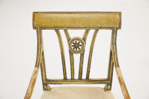 PAIR OF EARLY 20TH CENTURY FRENCH PAINTED CHAIRS - ADDITIONAL PHOTO 4