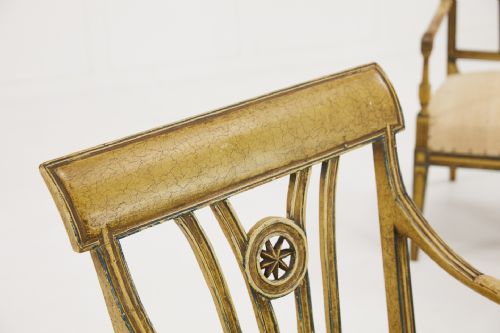PAIR OF EARLY 20TH CENTURY FRENCH PAINTED CHAIRS - ADDITIONAL PHOTO 5