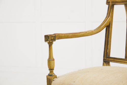 PAIR OF EARLY 20TH CENTURY FRENCH PAINTED CHAIRS - ADDITIONAL PHOTO 9