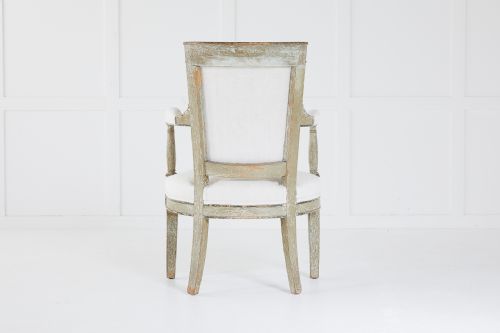 PAIR OF FRENCH LATE 18TH CENTURY PAINTED ARMCHAIRS - ADDITIONAL PHOTO 5