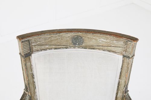 PAIR OF FRENCH LATE 18TH CENTURY PAINTED ARMCHAIRS - ADDITIONAL PHOTO 6