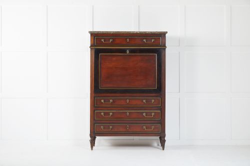 late 18th century french cherrywood secrtaire abattant - CATEGORY: ANTIQUE BUREAU - DATED 18TH CENTURY
