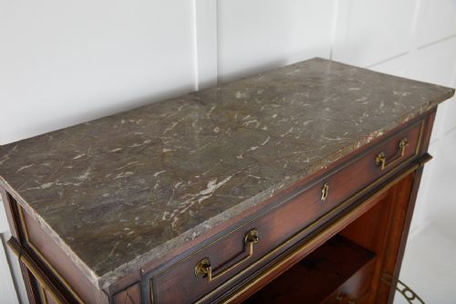 LATE 18TH CENTURY FRENCH CHERRYWOOD SECRTAIRE ABATTANT - ADDITIONAL PHOTO 3