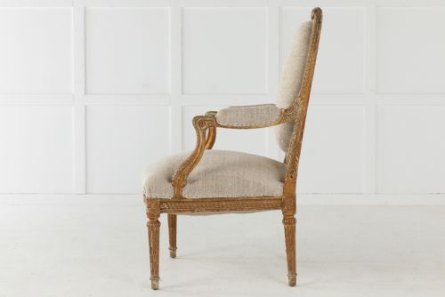 19TH CENTURY CARVED WOOD CHAIR - ADDITIONAL PHOTO 1