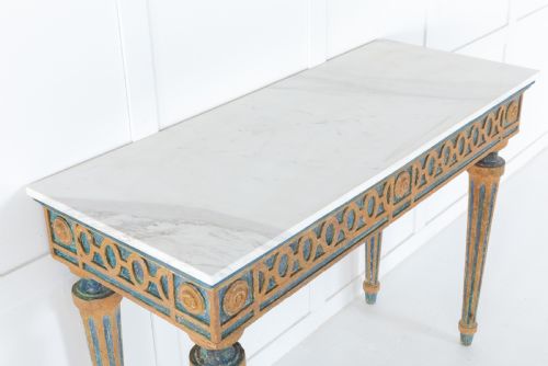 18TH CENTURY CONSOLE TABLE WITH MARBLE TOP - ADDITIONAL PHOTO 2