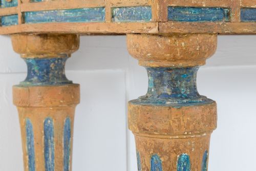18TH CENTURY CONSOLE TABLE WITH MARBLE TOP - ADDITIONAL PHOTO 6