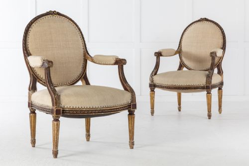 pair of french armchairs - CATEGORY: ANTIQUE CHAIRS - DATED 19TH CENTURY