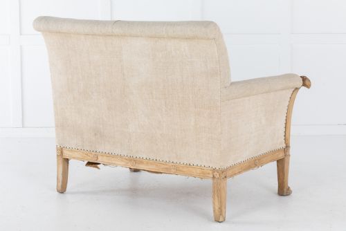 SMALL BLEACHED OAK SOFA - ADDITIONAL PHOTO 6