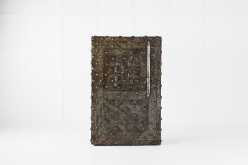 MID 19TH CENTURY LARGE FRENCH WROUGHT IRON SAFE BY MAGAUD DE CHARF - ADDITIONAL PHOTO 1