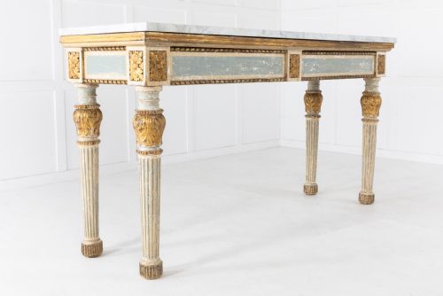 large consoleserving table with drawers - CATEGORY: ANTIQUE TABLES - DATED 1900
