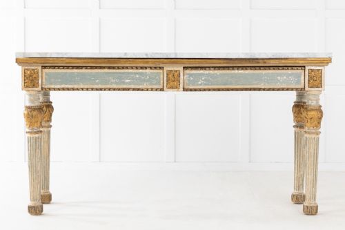 LARGE CONSOLESERVING TABLE WITH DRAWERS - ADDITIONAL PHOTO 1