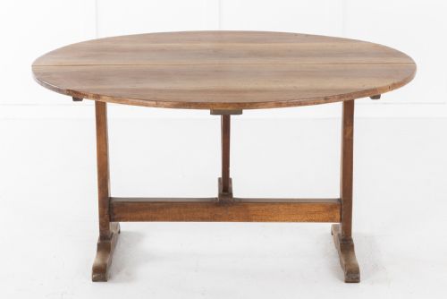 FRENCH 19TH CENTURY OVAL VENDANGES TABLE - ADDITIONAL PHOTO 1
