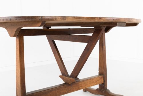 FRENCH 19TH CENTURY OVAL VENDANGES TABLE - ADDITIONAL PHOTO 3