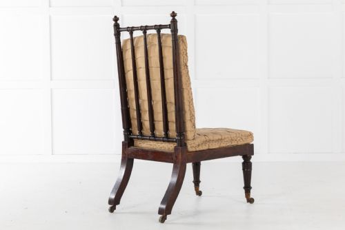 19TH CENTURY ENGLISH REGENCY SIMULATED ROSEWOOD CHAIR - ADDITIONAL PHOTO 2
