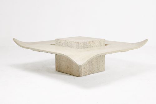 1960s travertine coffee table - CATEGORY: ANTIQUE TABLES - DATED 1960