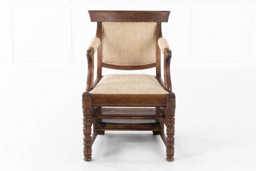 19TH CENTURY OAK METAMORPHIC ARMCHAIR - ADDITIONAL PHOTO 1