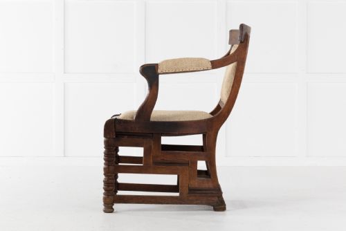 19TH CENTURY OAK METAMORPHIC ARMCHAIR - ADDITIONAL PHOTO 7