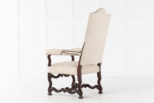18TH CENTURY FRENCH WALNUT ARMCHAIR - ADDITIONAL PHOTO 2