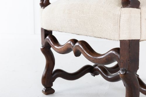 18TH CENTURY FRENCH WALNUT ARMCHAIR - ADDITIONAL PHOTO 4