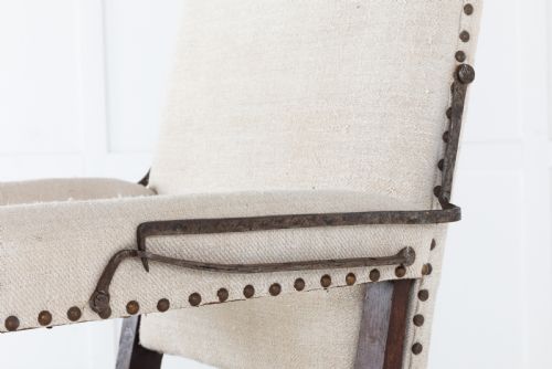 18TH CENTURY FRENCH WALNUT ARMCHAIR - ADDITIONAL PHOTO 5