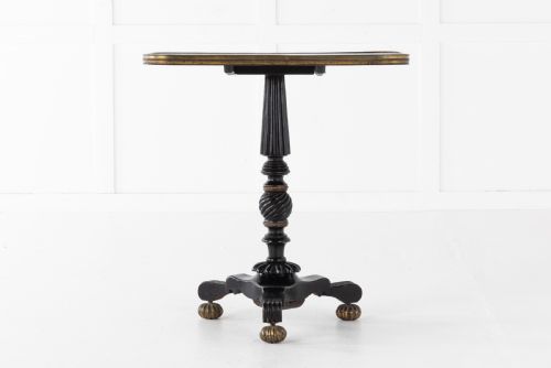 19TH CENTURY REGENCY CHINOISERIE LACQUERED OCCASIONAL TABLE - ADDITIONAL PHOTO 1