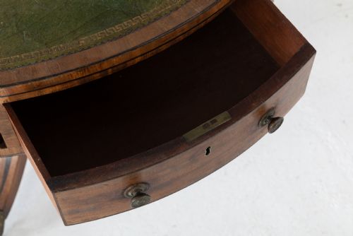 REGENCY MAHOGANY DRUM TABLE - ADDITIONAL PHOTO 6