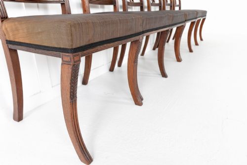 SET OF EIGHT 19TH CENTURY REGENCY MAHOGANY DINING CHAIRS - ADDITIONAL PHOTO 4