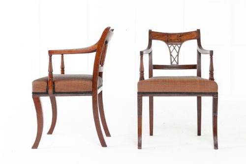 SET OF EIGHT 19TH CENTURY REGENCY MAHOGANY DINING CHAIRS - ADDITIONAL PHOTO 5