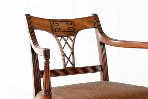 SET OF EIGHT 19TH CENTURY REGENCY MAHOGANY DINING CHAIRS - ADDITIONAL PHOTO 8