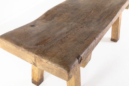 RUSTIC 19TH CENTURY ENGLISH CHOPPING BLOCK - ADDITIONAL PHOTO 5